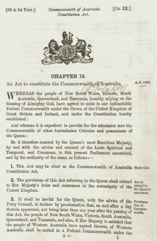 An Act and a Constitution are Born