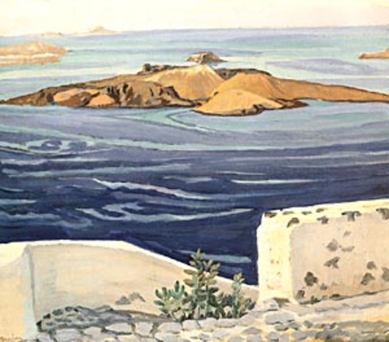 ΚΩΣΤΑΝΤΙΝΟΣ ΜΑΛΕΑΣ "Καμμένη Σαντορίνης", 1918.