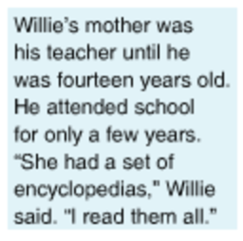 Homeschooled for 14 years.