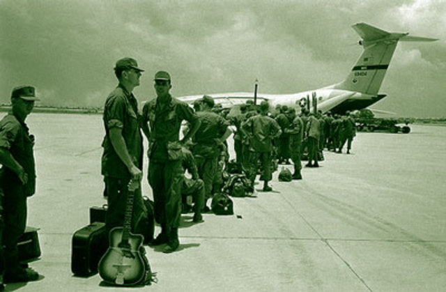 Nixon orders the first of many US troops to withdrawl from Vietnam