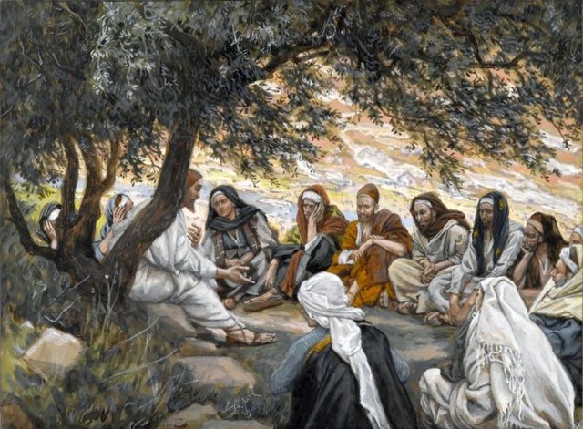 Jesus among the disciples