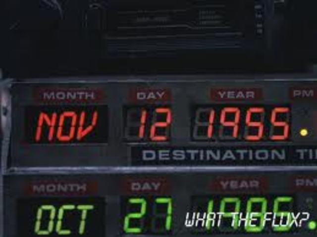 Marty finds out when 2015 Biff gives 1955 Biff the Almanac and he and Doc travel back to 12 Novmber 1955 to prevent Biff from using the Almanac