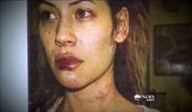 Charlie beats his GF