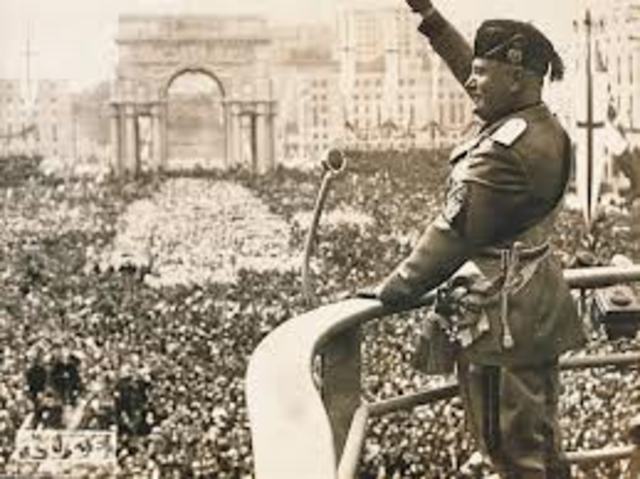 Mussolini takes over Italy's Government