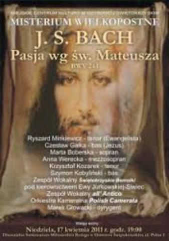 J.S.Bach, ,,Pasja św. Mateusza''