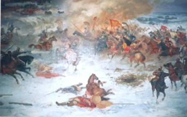 Сражение войск Лжедмитрия I с правительственной армией