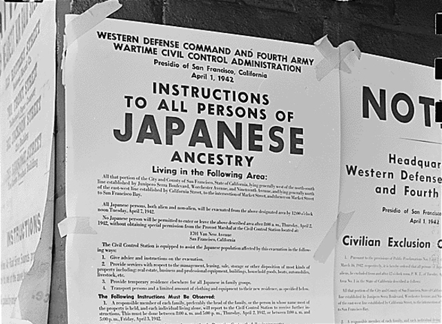 Japanese Americans put in isolation camps