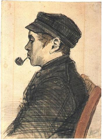 Young Man with a Pipe 1884