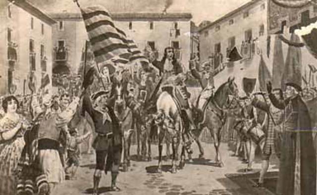 Entrada de l'arxiduc Carles a Barcelona