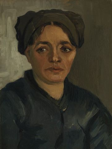 Head of a Peasant Woman with Dark Cap