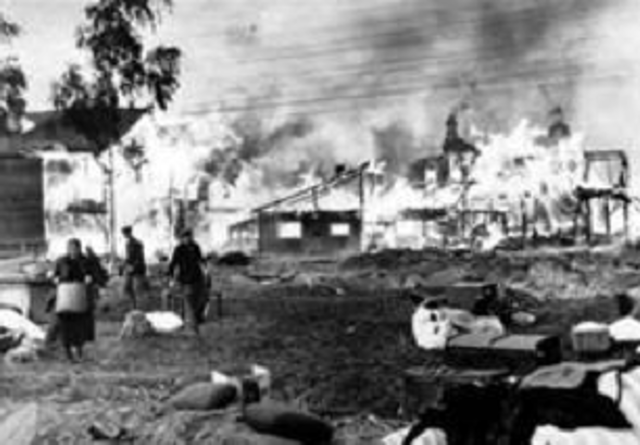 Stalin calls for a scorched Earth policy.