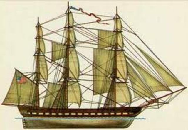 Первый парусный корабль