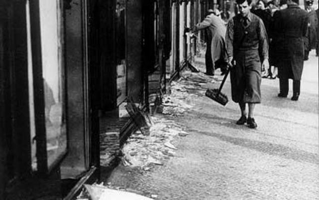 Kristallnacht "The night of broken glass"