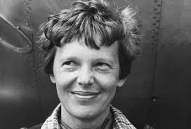 then she flew three quters around the gllobe