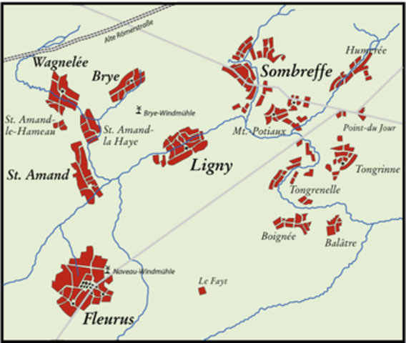 Napolean's Battle of Ligny (military event)