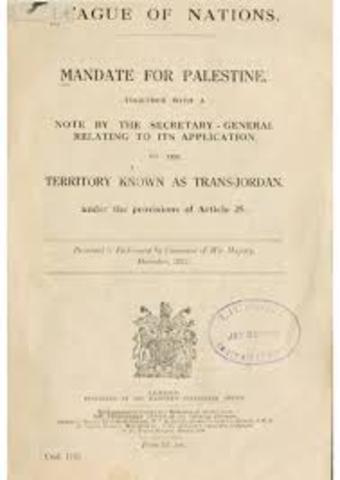 Palestine Becoe British Mandate
