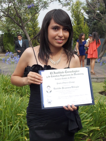 Graduación Prepa Tec, mención honorífica, diploma de desarrollo estudiantil