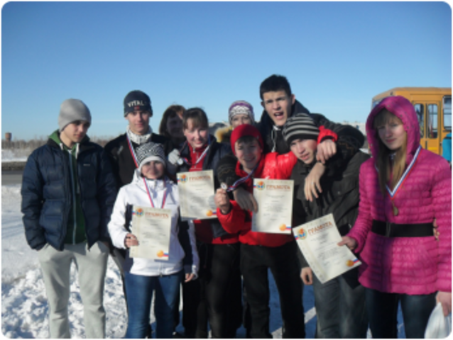 Победители призеров городских соревнований по лыжным гонкам