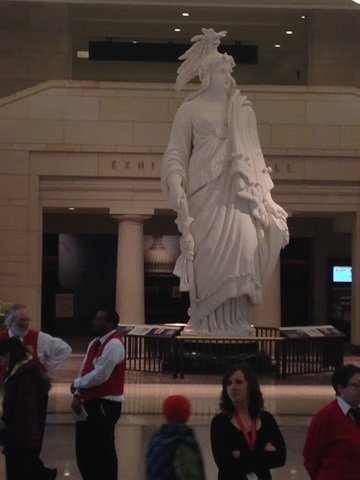 The statue on the top of the capitol