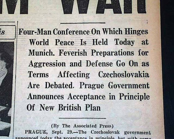 Munich Agreement "phony war"