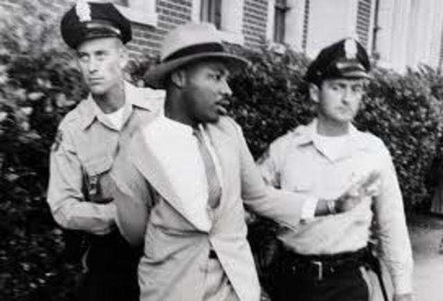 mlk is arrested