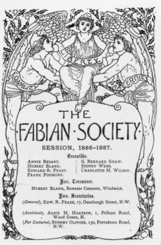 Joins Fabian society