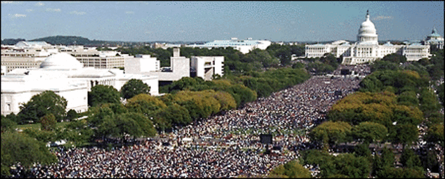 Farrakhan helps lead Million Man March
