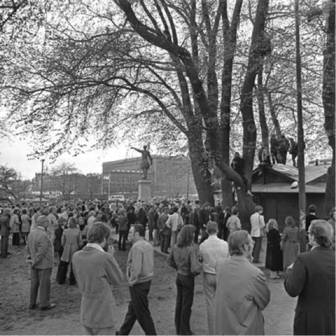 Almstriden in Kungstradgaxrden