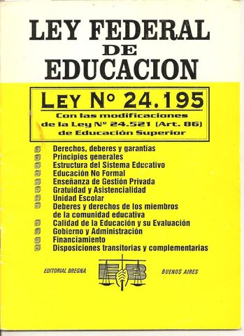 Ley Federal de Educación
