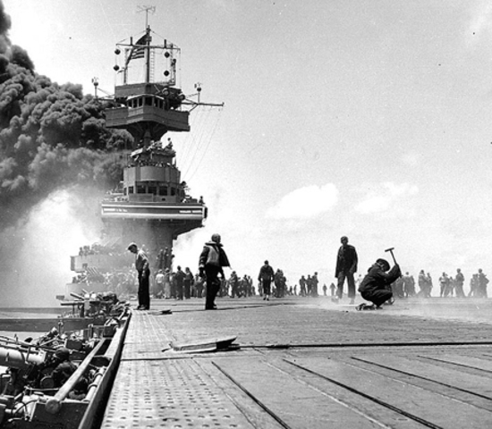 Start of the Battle of Midway