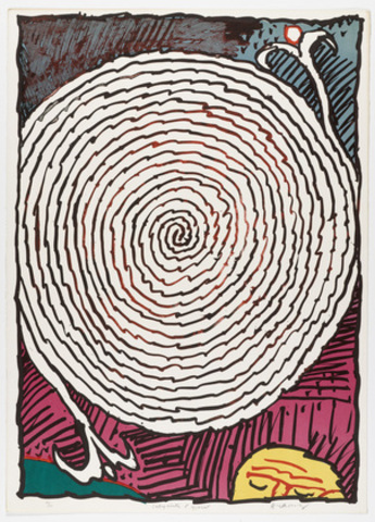 Pierre Alechinsky,"Plate IV from the portfolio Ceremonial Labyrinths", 1972