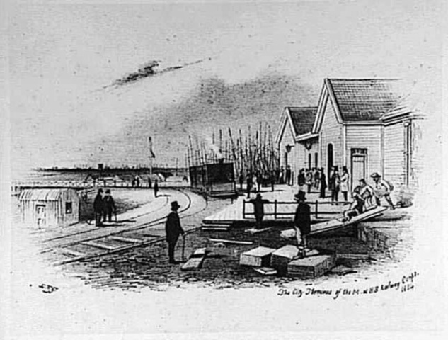 Hobson's Bay railway built