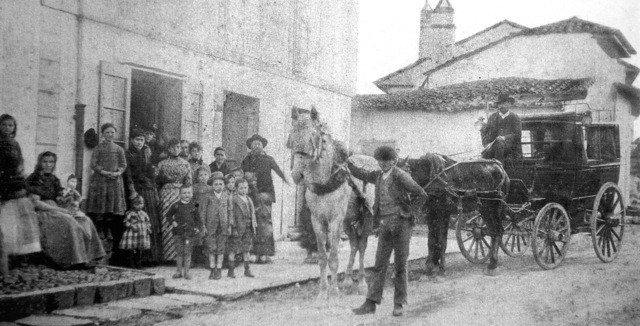 Transbordo en Lena a la diligencia. Duración del viaje 27 horas