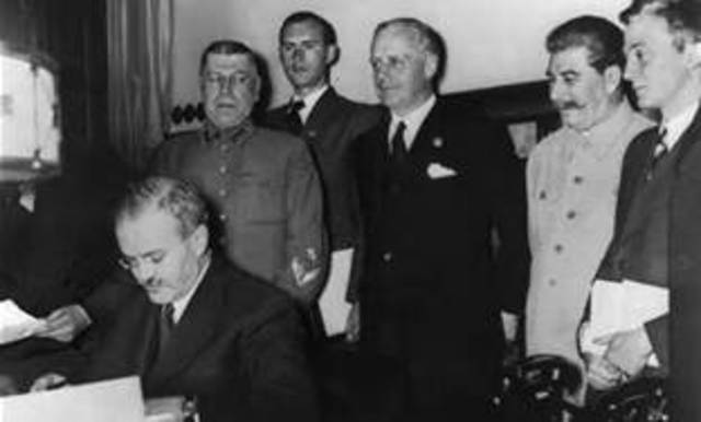 Poland and Germany agree to sign the ten year German-Polish Non-Aggression Pact. The pact allowed Germany to maintain an eastern border. Five years after signing the pact, Germany invades Poland without much resistance.