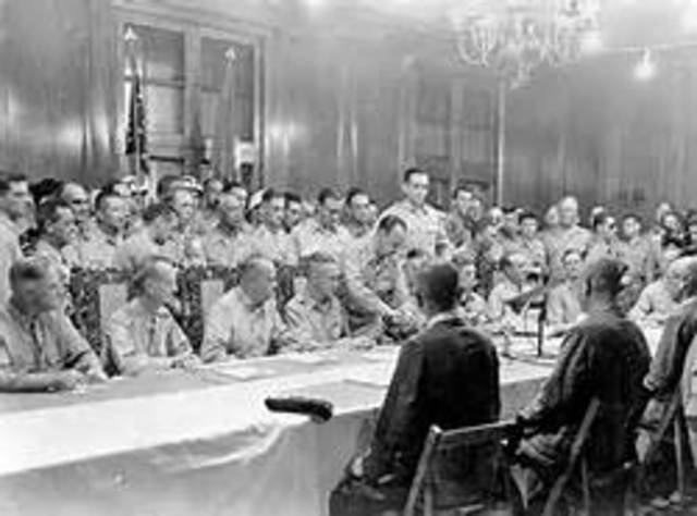 The United States surrenders the Philippines to Japan.