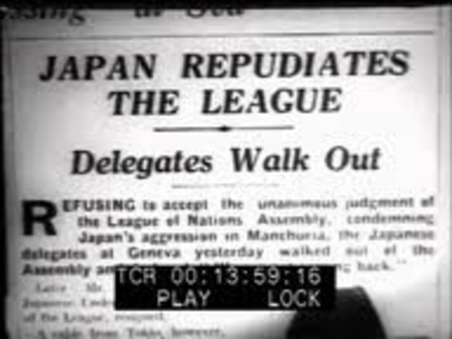 Japan Withdraws from the League of Nations