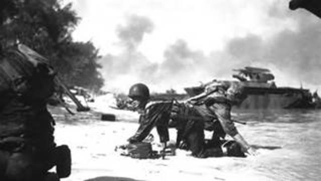 US Marines land on Guadalcanal that begins “island hopping” assault against Japan.