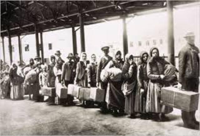 On my way to New york City through Ellis island