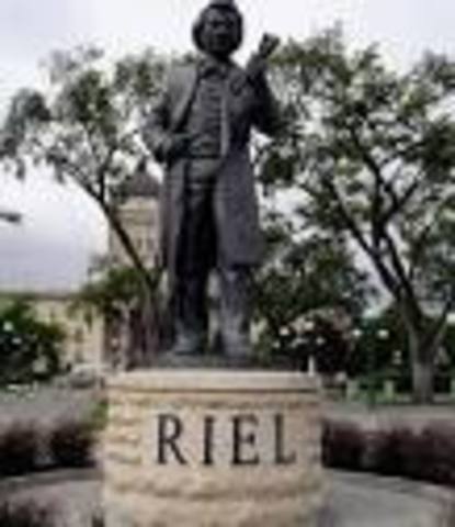 How did Louis Riel die?