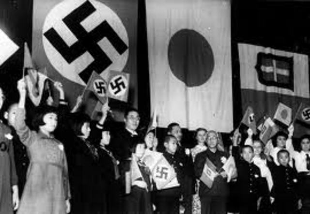 Japan allies with Germany