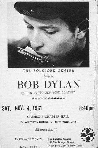 Bob Dylan first concert