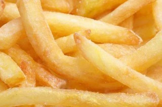 McDonald's french fries were born. They replaced the potato chips.