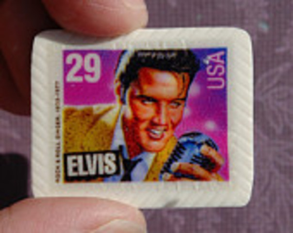 Elvis Presley Commemorative Postage Stamp goes on sale