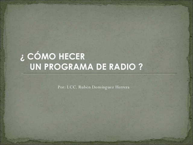 Modificacion de la estructura de la radio