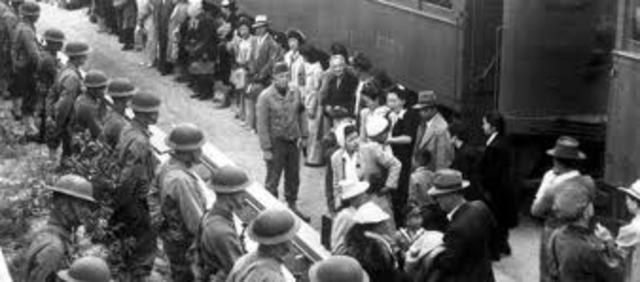1942 Japanese Americans interned in isolated camps