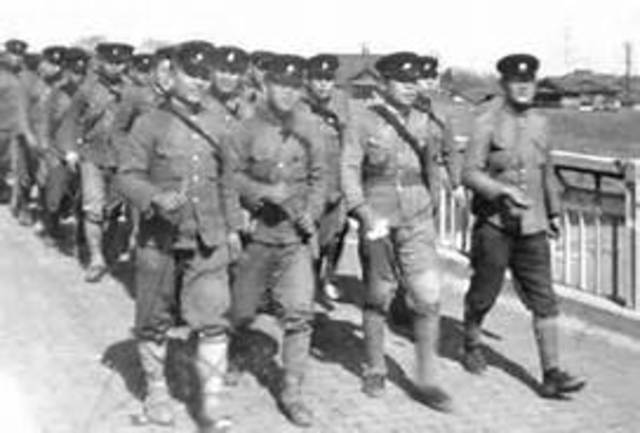 Japans army siezes Manchuria, china