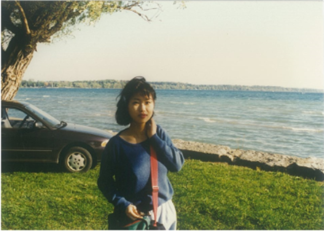 Mother goes to college