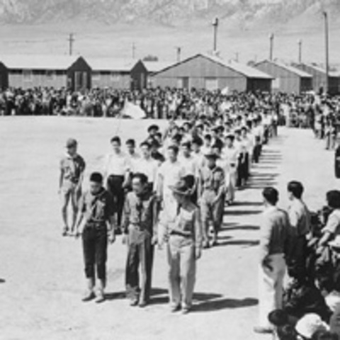 Japanese Americans interned in isolated camps.