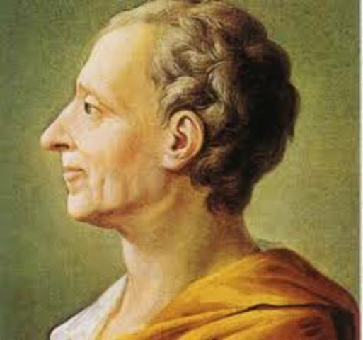 Baron Von Montesquieu purposed seperation of power in On the Spirit of Laws