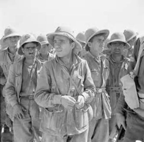 British and US forces defeat German and Italian armies in North Africa